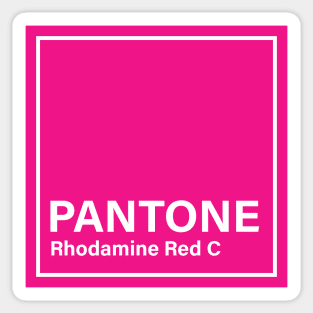 pantone Rhodamine Red C Sticker